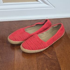 Women's Coral Espadrilles with Woven Fabric and Jute Sole 9.5